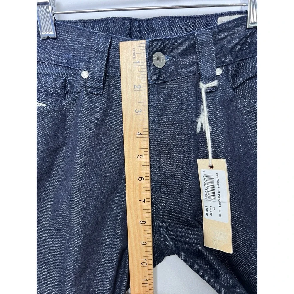 New Men's Diesel Viker Regular Straight Jeans 27 X 32 Button Fly Denim Dark Blue